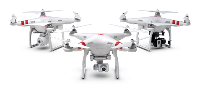 DJI Phantom helicopter drone